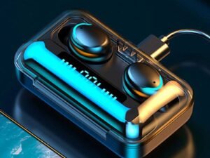 2022 Trending Touch Control F9 TWS Fast Auto Pairing Waterproof Big Charging Box Wireless Casque Mic Earphone Slide TWS F9-5C